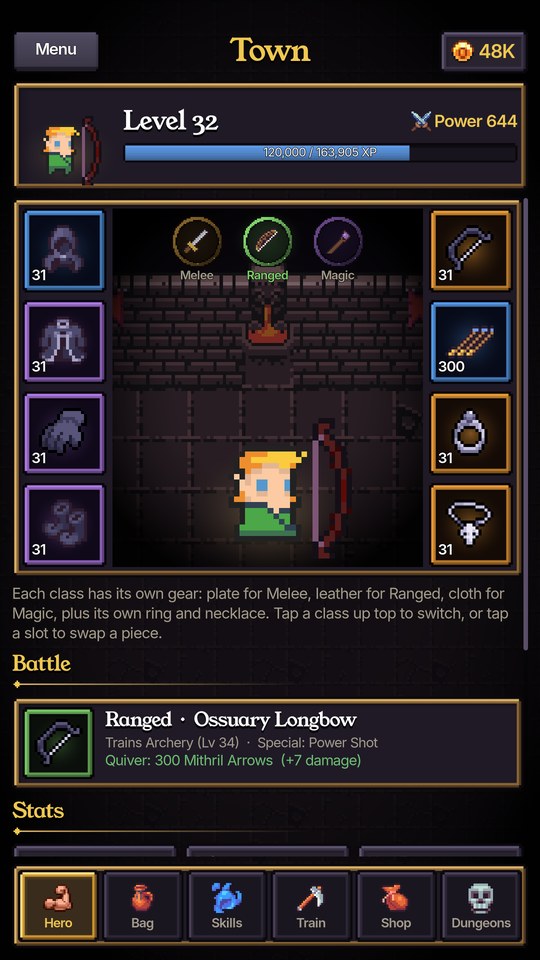 Hero gear and loadouts